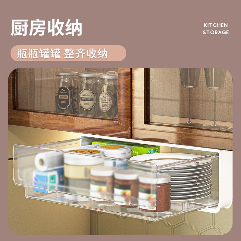 Under Desk Hidden Storage Box – Adhesive Plastic Organizer for Office and Dormitory - Image 5