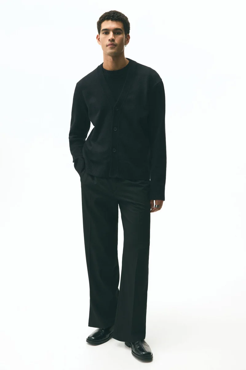 اتش اند ام كارديغان بقصة عادية من نسيج ناعم