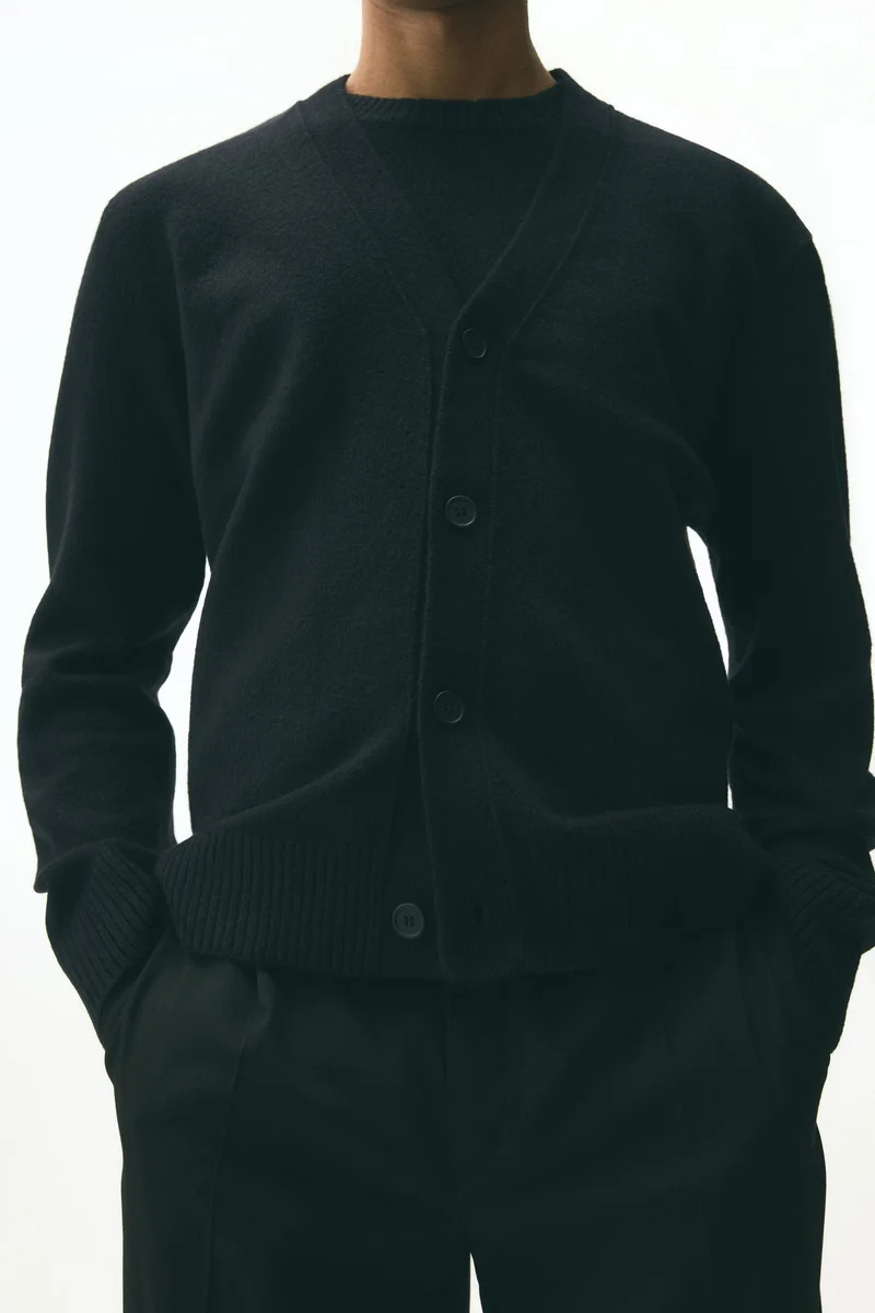 H&M  Regular Fit Brushed cardigan for Men | Best Price UAE