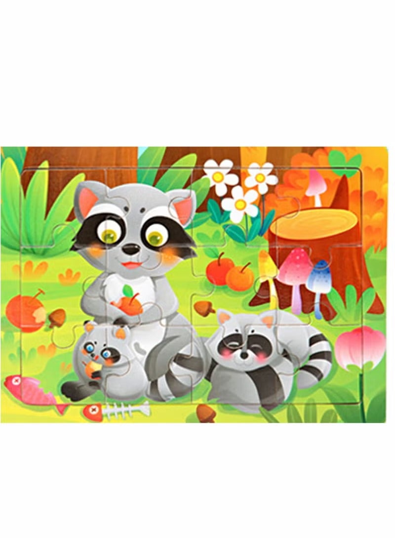 Toddler Wooden Puzzles for Kids, Montessori Toys, 4 Pack Animal Jigsaw Puzzles Set Preschool Learning Toys, Educational Learning, Boys Girls Gifts, Family Time Bonding Activity - Image 4