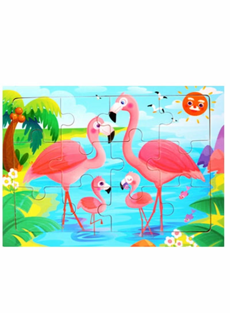 Toddler Wooden Puzzles for Kids, Montessori Toys, 4 Pack Animal Jigsaw Puzzles Set Preschool Learning Toys, Educational Learning, Boys Girls Gifts, Family Time Bonding Activity - Image 3