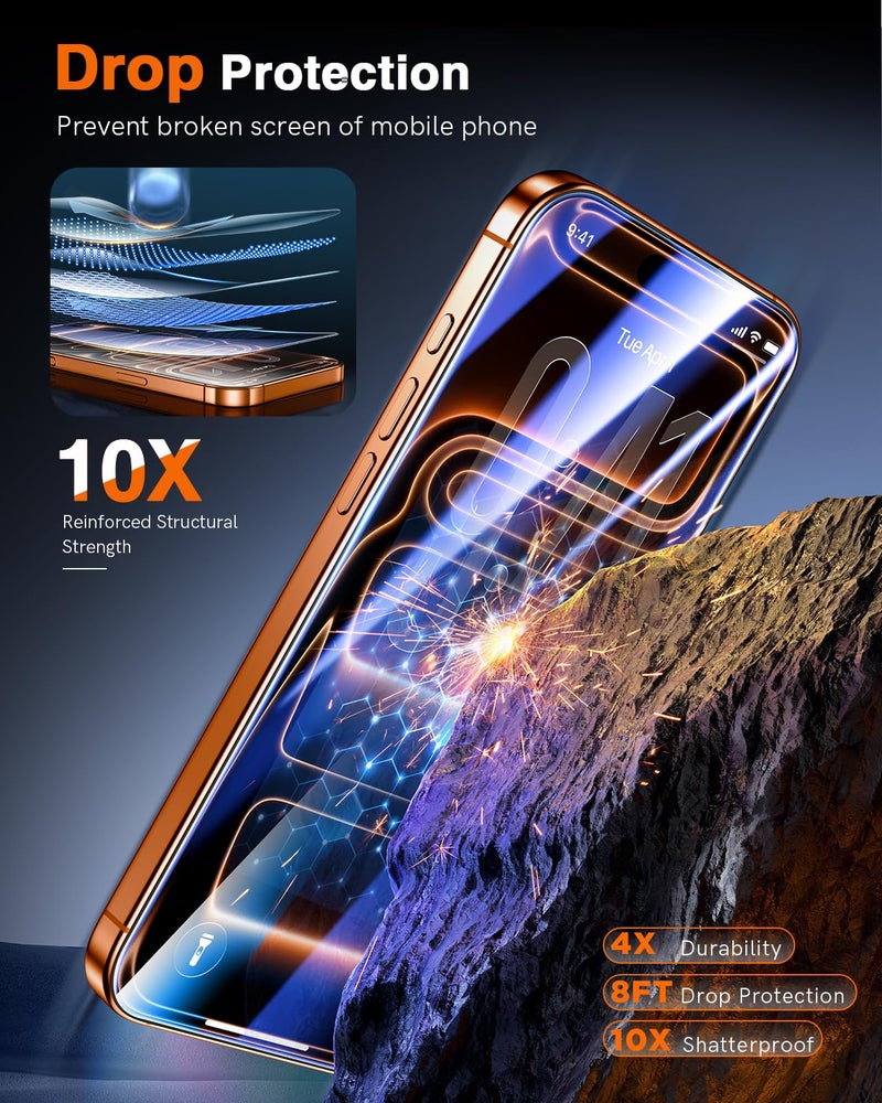 ال كي LK 2 Pack for iPhone 17 Pro Max/iPhone 16 Pro Max Screen Protector - Image 3