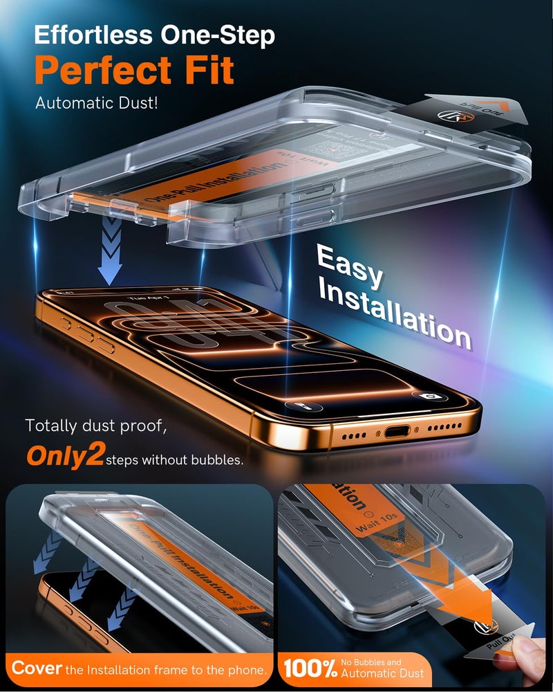 ال كي LK 2 Pack for iPhone 17 Pro Max/iPhone 16 Pro Max Screen Protector - Image 2