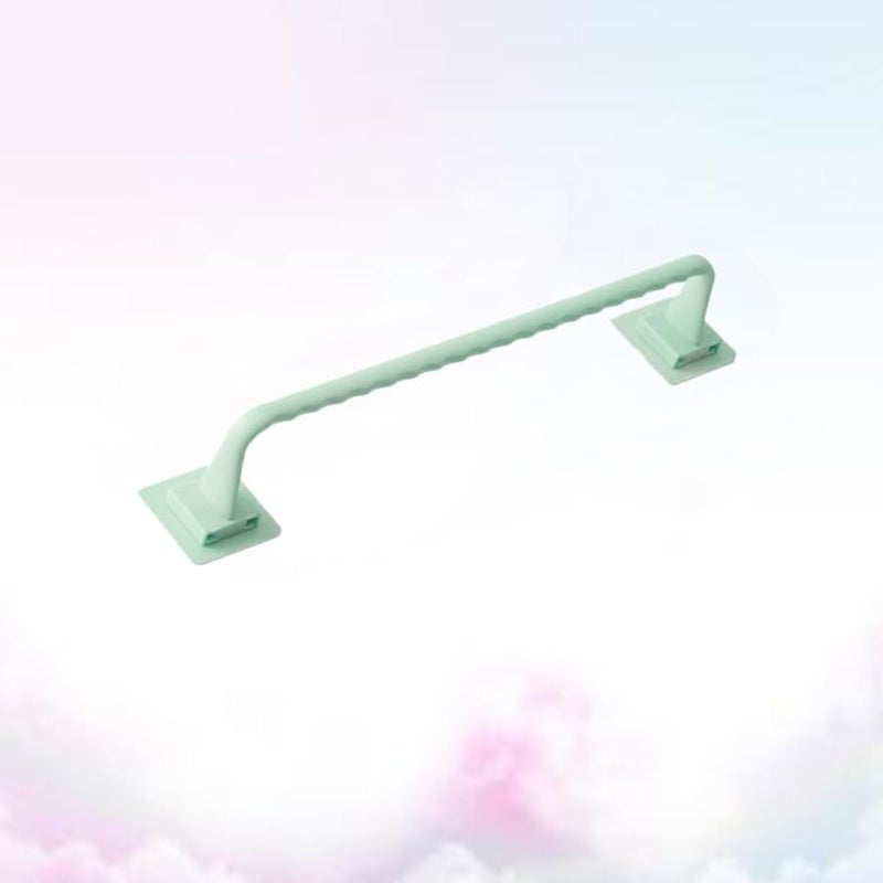 Plastic Wall Mount Towel Rack Holder Space Saving Bathroom Kitchen Closet Accessory - Image 5