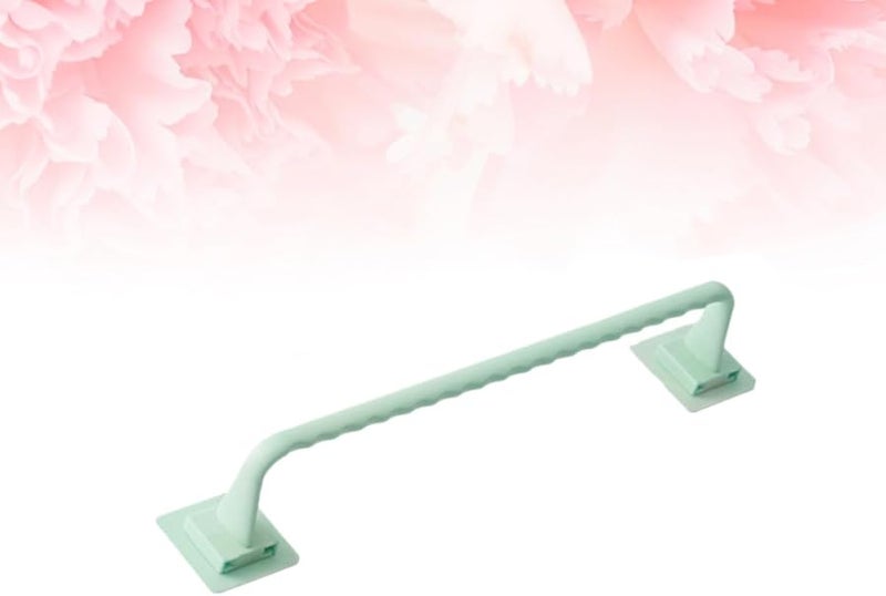 Plastic Wall Mount Towel Rack Holder Space Saving Bathroom Kitchen Closet Accessory - Image 4