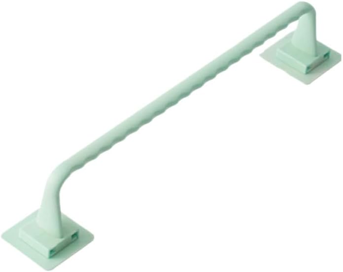 Plastic Wall Mount Towel Rack Holder Space Saving Bathroom Kitchen Closet Accessory - Image 2