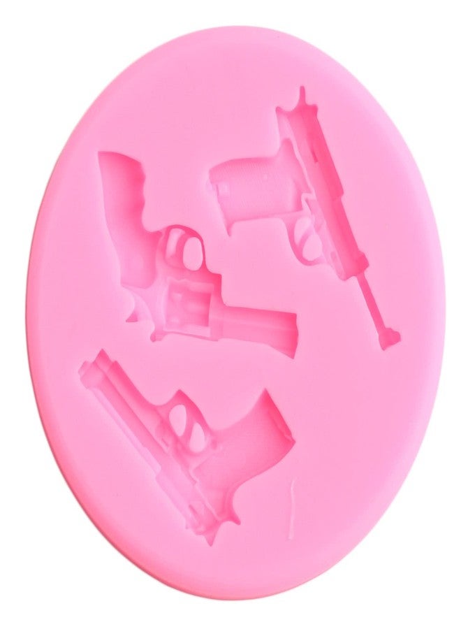 Mujiang Soldier Hero Army Tank Silicone Molds Handgun Pistol Grenade Fondant Mold For Cake Decorating Candy Chocolate DIY Sugar Crafting Gum Paste Set Of 3 - Image 4