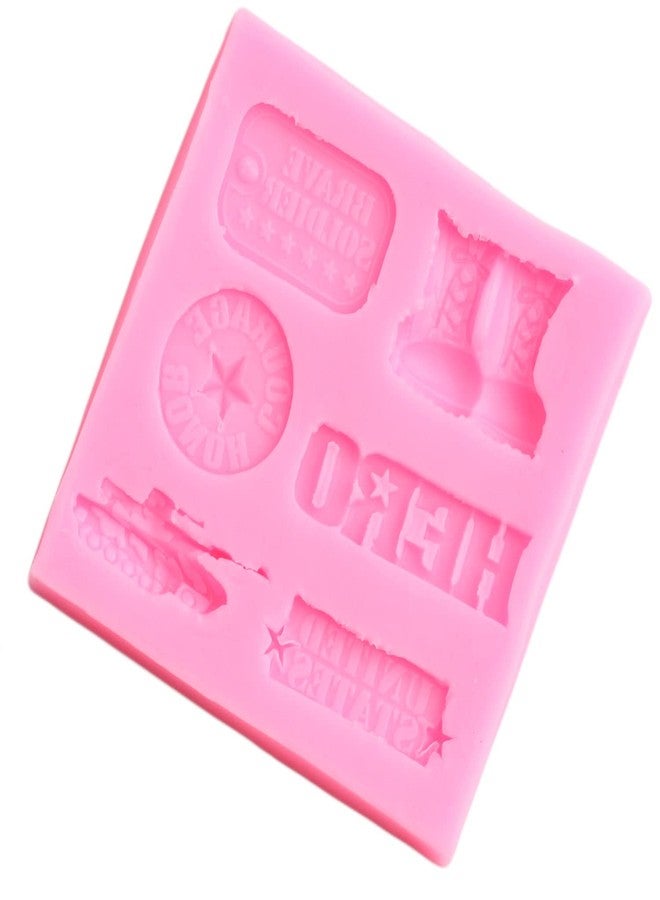 Mujiang Soldier Hero Army Tank Silicone Molds Handgun Pistol Grenade Fondant Mold For Cake Decorating Candy Chocolate DIY Sugar Crafting Gum Paste Set Of 3 - Image 5