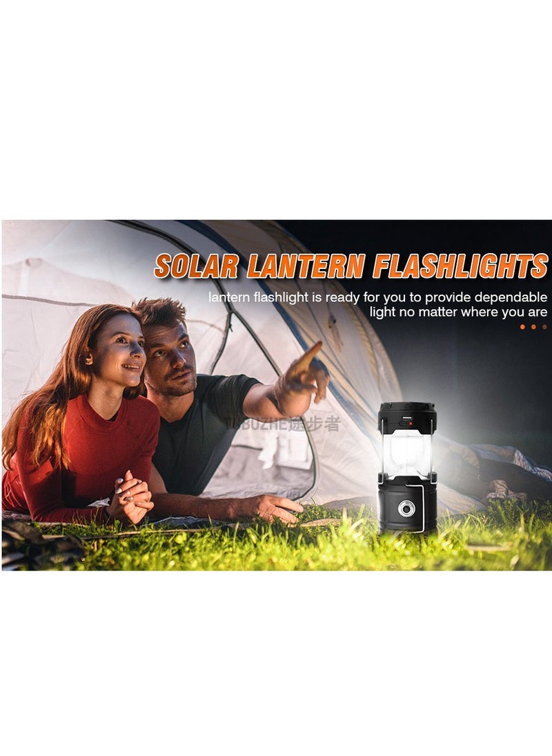 Generic Camping light, rechargeable and portable tent light, 3 lighting modes, 4200mAh portable power bank, with magnetic base, camping/hiking/fishing/hurricane/emergency electric horse light flashlight (2 packs)  - Image 5