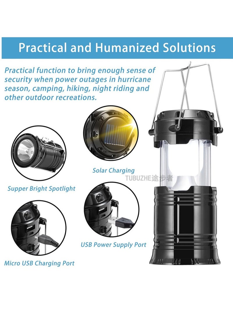 Generic Camping light, rechargeable and portable tent light, 3 lighting modes, 4200mAh portable power bank, with magnetic base, camping/hiking/fishing/hurricane/emergency electric horse light flashlight (2 packs)  - Image 2
