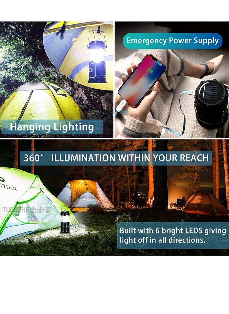 Generic Camping light, rechargeable and portable tent light, 3 lighting modes, 4200mAh portable power bank, with magnetic base, camping/hiking/fishing/hurricane/emergency electric horse light flashlight (2 packs)  - Image 3