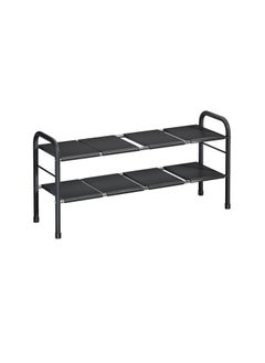 Magic Park Under Sink Kitchen Rack Cabinet Shelf Organizer 2 Tier Kitchen Sink Dish Rack with 8 Removable Panels Under Shelf Storage Organize Holder for Kitchen Bathroom Black  - Image 1