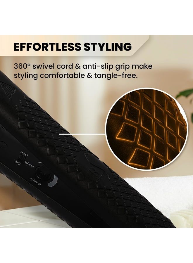 HerStyler مكواة شعر هيرستايلر سوبرستايلر أونيكس سيراميك | مكواة شعر سيراميك مع درجة حرارة قابلة للتعديل | مكواة سفر ثنائية الجهد | لأن الانطباعات الأولى مهمة - Image 4