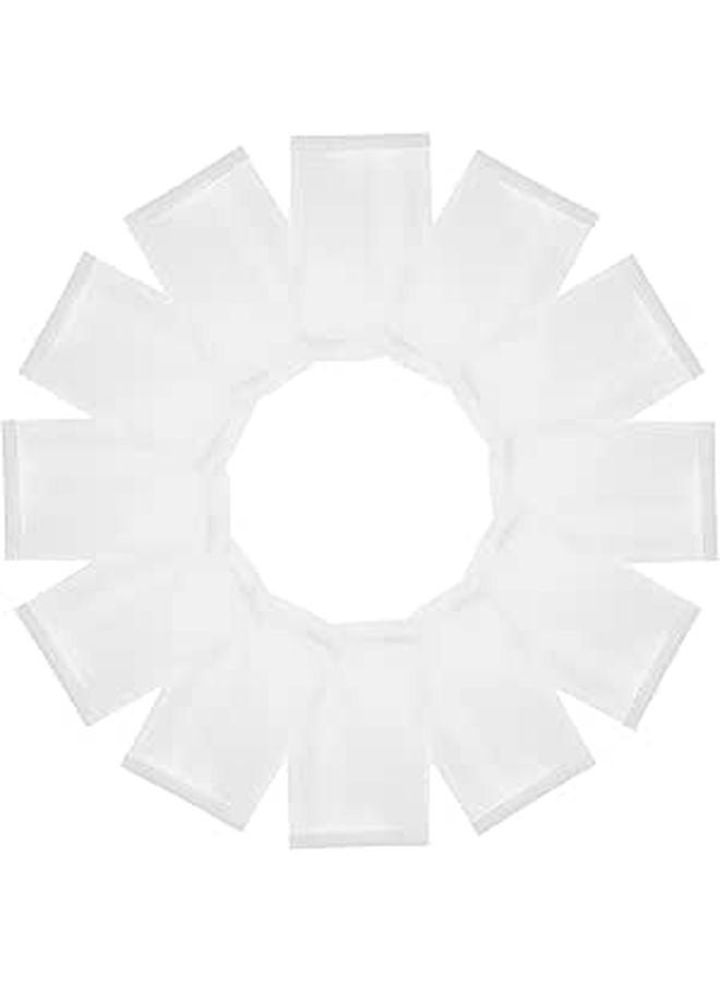 White Greaseproof Kraft Paper Bags 10x5 Inch Sealable For Bakery Sandwich Food Packing 25pcs - Image 1