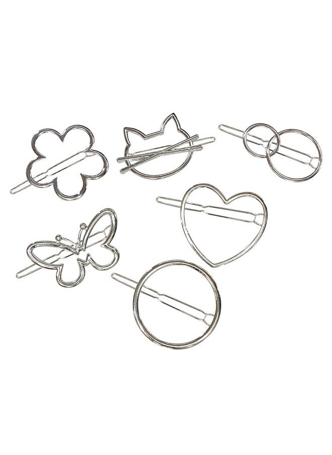 La Belleza Hollow Metal Geometrical Hair clips | Hair Pins | Juda Maker | Bun Pins | Hair Clips Barrettes Hair Accessories for Baby Girls, Girls and Women (rhodium) - pzsku/ZCFA51EB25E4F9451B152Z/45/_/1741429248/19a83af4-8608-478e-9639-d825cbbefc39