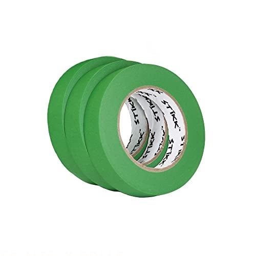 STIKK Painters Tape - 3pk Green Painter Tape - 1 inch x 60 Yards - Paint Tape for Painting, Edges, Trim, Ceilings - Masking Tape for DIY Paint Projects - Residue-Free Painting Tape - Image 1