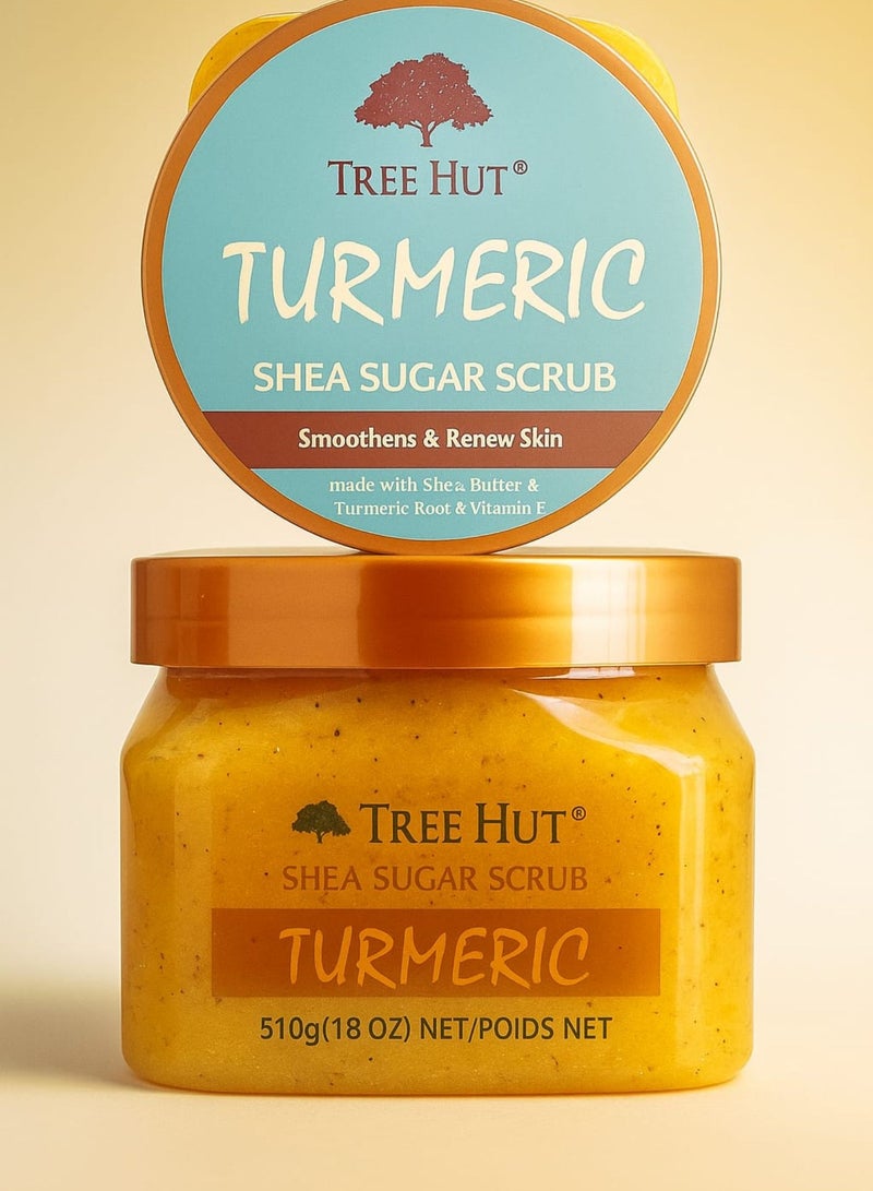 Tree Hut Turmeric Shea Sugar Scrub Smoothens & Renew Skin 510g - Image 1