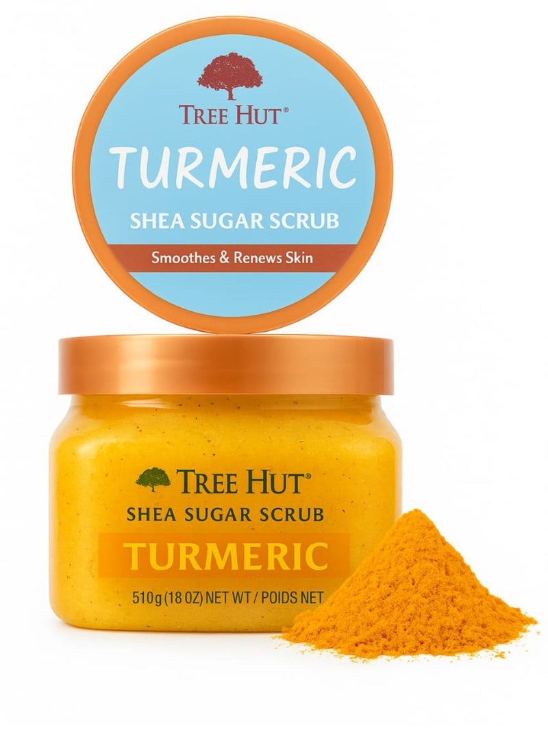 Tree Hut Turmeric Shea Sugar Scrub Smoothens & Renew Skin 510g - Image 4