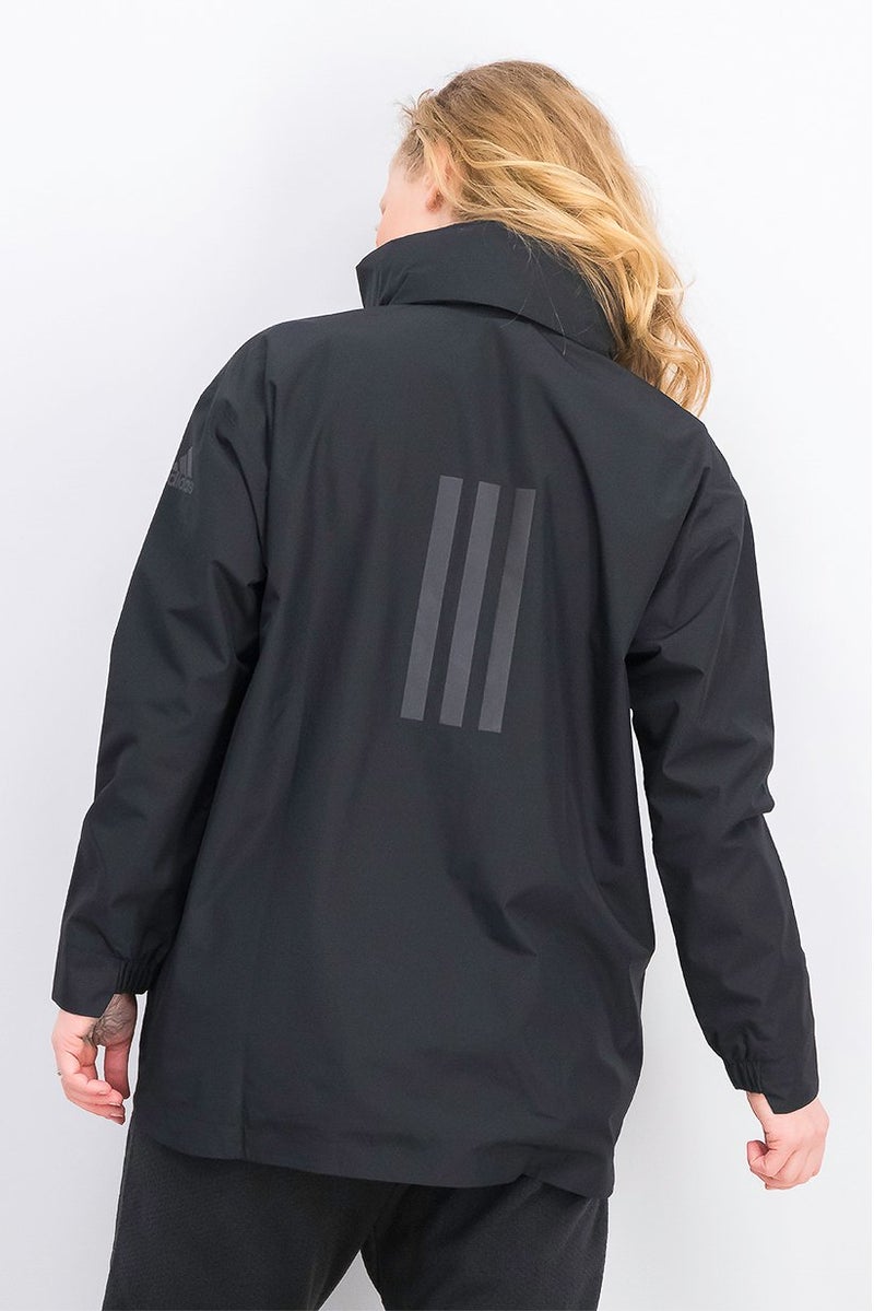Adidas Women Regular Fit Urban Jacket, Black  - Image 2