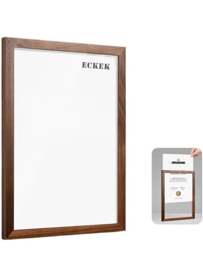 Eckek حامل لافتات أكريليك مثبت على الحائط ذاتي اللصق إطار عرض مغناطيسي إطار مستندات شفاف للمكتب، المتجر، المدرسة، المنزل، إطار صورة حائط - Image 2