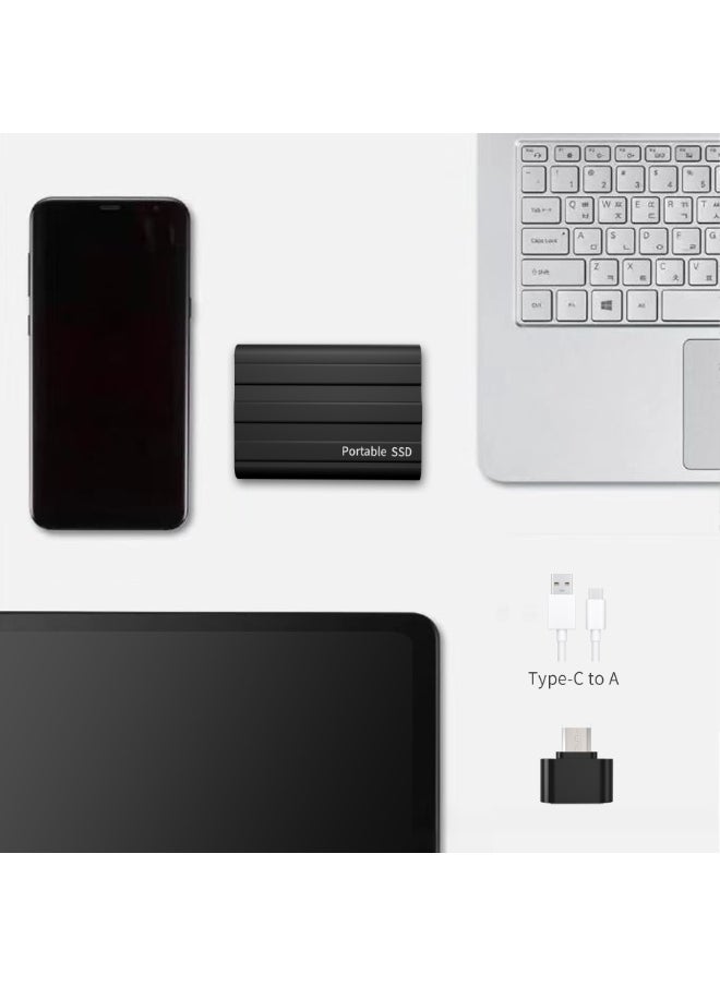 ماركة غير محددة - 2TB المحمولة الخارجية فرقة ، 2000GB USB 3.1 عالية السرعة نقل البيانات ، ودعم تخزين البيانات ونقلها إلى الكمبيوتر النسخ الاحتياطي محرك الأقراص ، ومناسبة لأجهزة الكمبيوتر ، أجهزة الكمبيوتر المحمولة ، والهواتف المحمولة ، مثل الناقل التسلسلي العام جيم مصغرة المحمولة الخارجية محرك الحالة الصلبة - Image 1