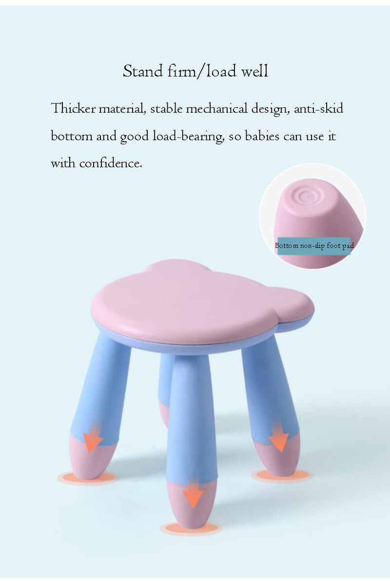 ONCARNIVAL Oncaarnival Childrens Stool Plastic NonSlip Creative Home Small Stool Kindergarten Cute Bear stools - Image 5