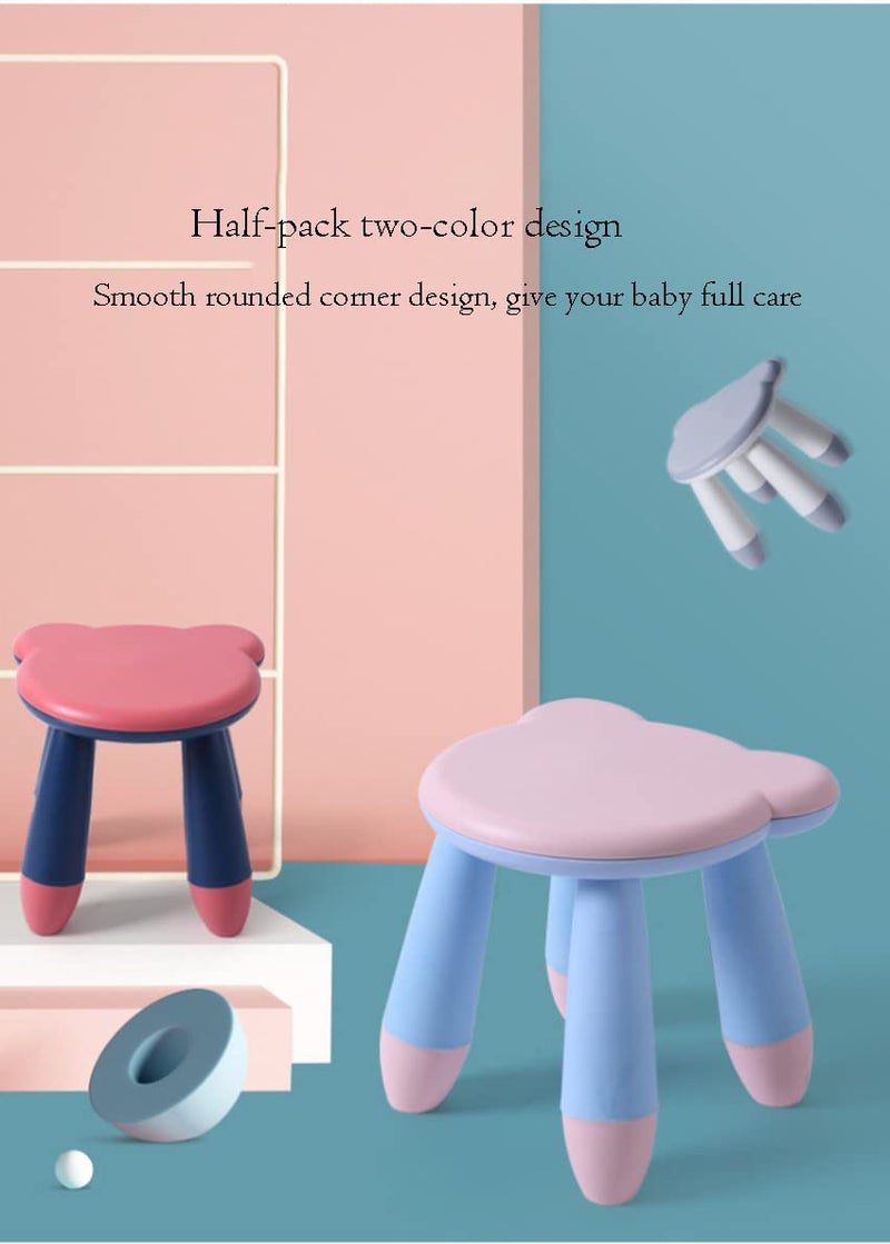 ONCARNIVAL Oncaarnival Childrens Stool Plastic NonSlip Creative Home Small Stool Kindergarten Cute Bear stools - Image 3