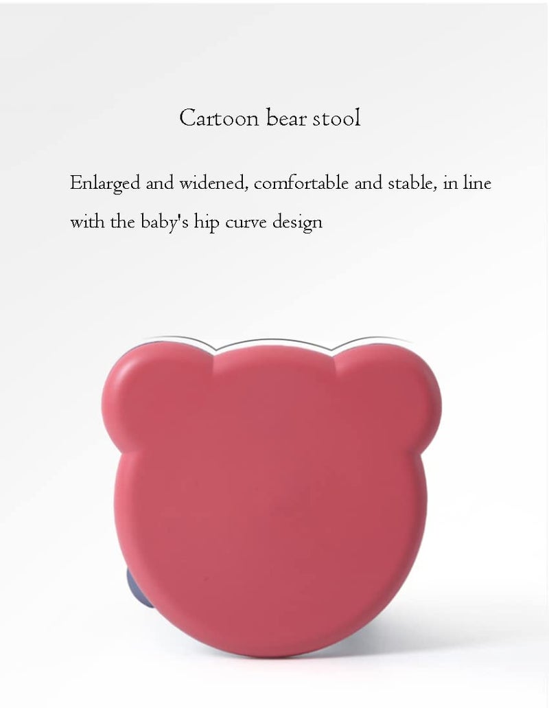 ONCARNIVAL Oncaarnival Childrens Stool Plastic NonSlip Creative Home Small Stool Kindergarten Cute Bear stools - Image 4