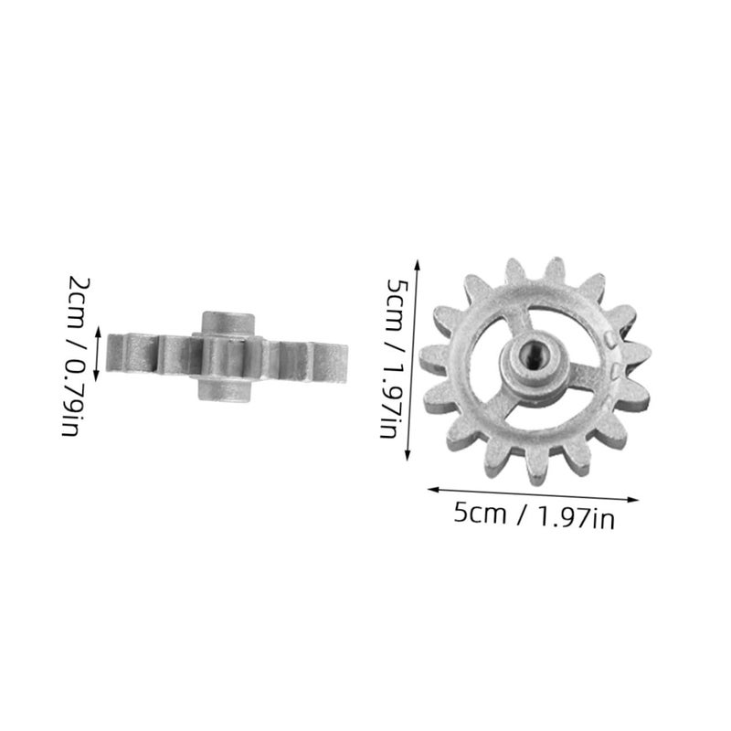 2Pcs Stainless Steel Rotisserie Grill Gear Replacement Parts For BBQ Frame - Image 3