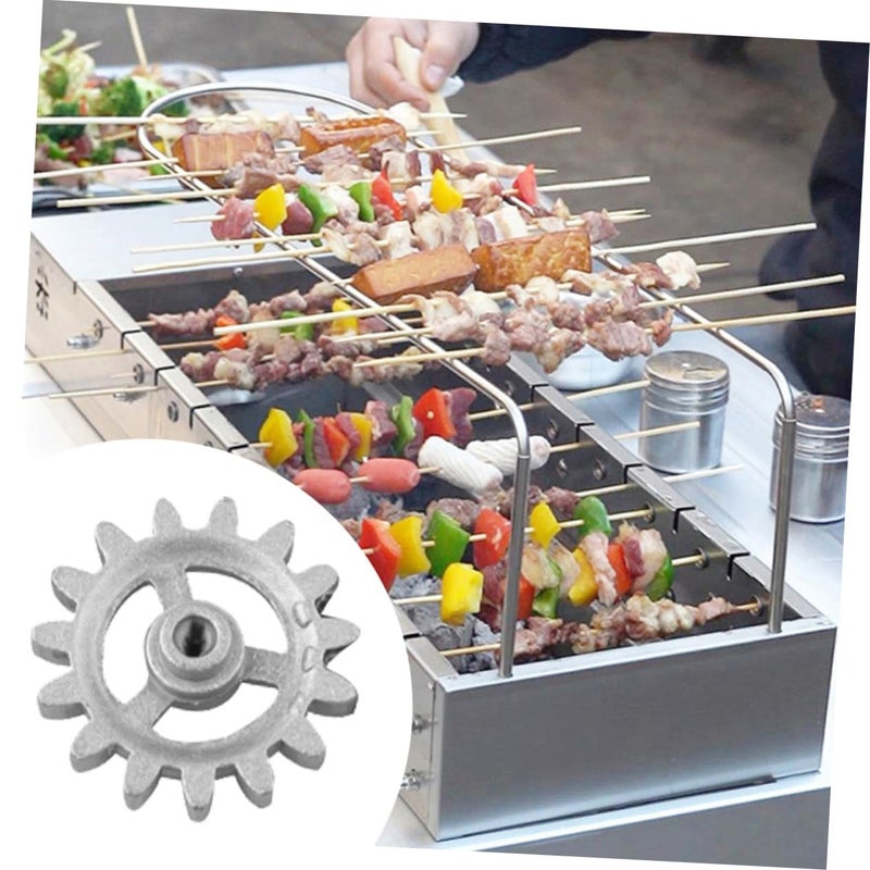 2Pcs Stainless Steel Rotisserie Grill Gear Replacement Parts For BBQ Frame - Image 5