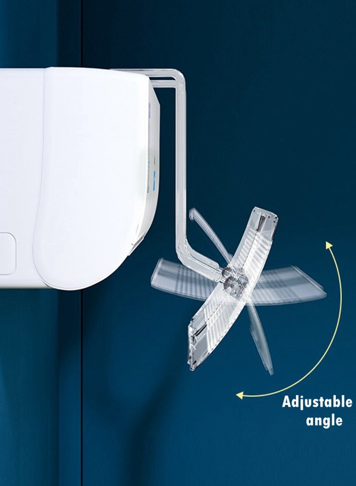 Adjustable Air Conditioner Deflector PET/transparent – Telescopic Wind Shield for Optimized Airflow Control, Block Cold Air and Prevent Direct Blowing - Image 4