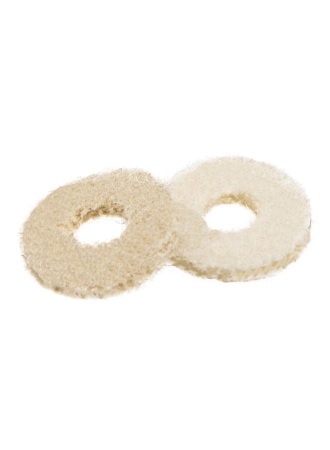 Yootones 20Pcs Trumpet Valve Felt Washers Cushion Trumpet Top Cap Felt Pads for Trumpet Replacement Musical Instrument Accessory (White) - Image 3