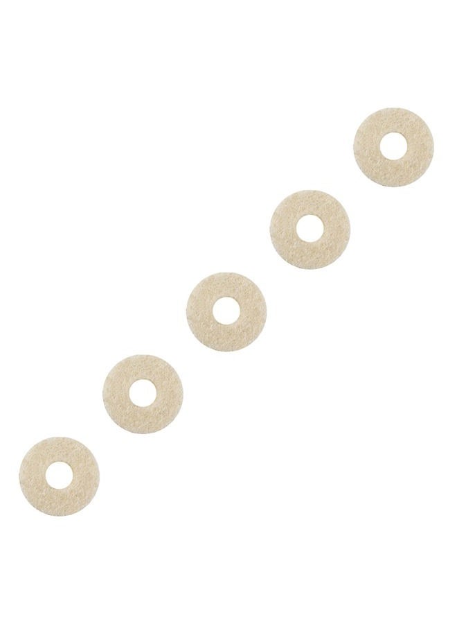 Yootones 20Pcs Trumpet Valve Felt Washers Cushion Trumpet Top Cap Felt Pads for Trumpet Replacement Musical Instrument Accessory (White) - Image 5
