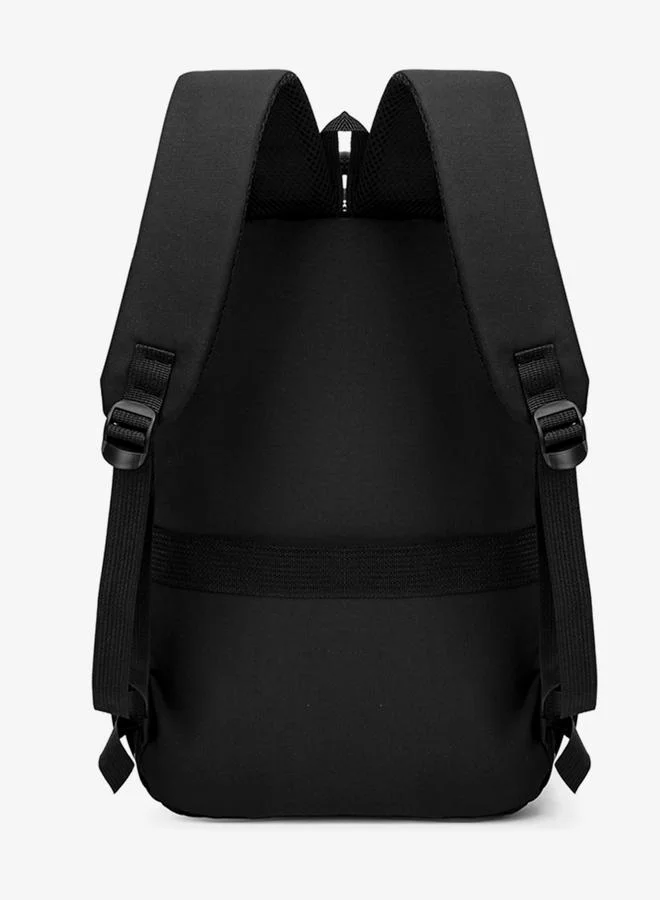 Take Two Black Zip Closure Backpack