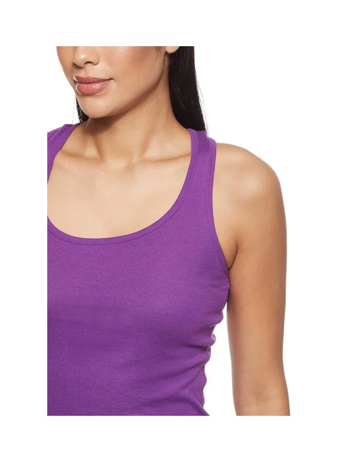 JOCKEY Jockey 1467 Women Super Combed Cotton Rib Fabric Slim Fit Solid Racerback Styled Tank Top
