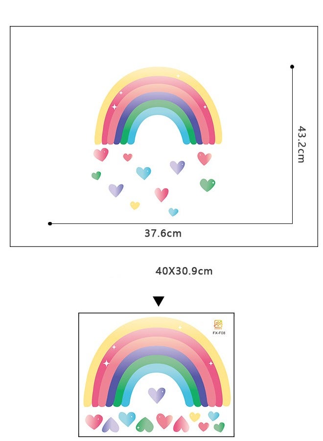 ملصقات حائط لتزيين غرفة الأطفال من Love Rainbow