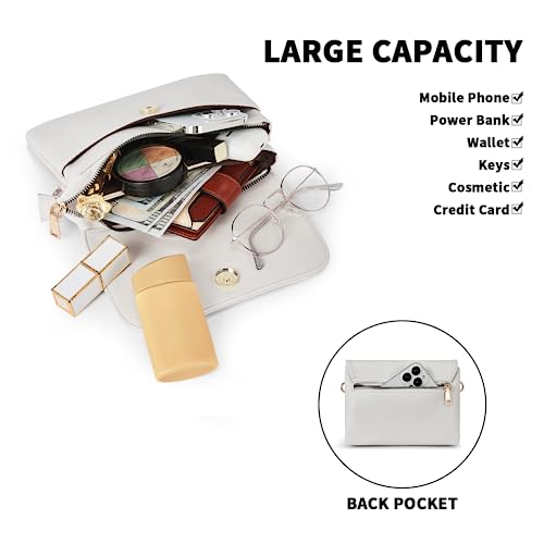 CHOLISS Small Crossbody Bags for Women, Vegan Leather Cell Phone Purse, Mini Travel Purse with Adjustable Strap - Image 5