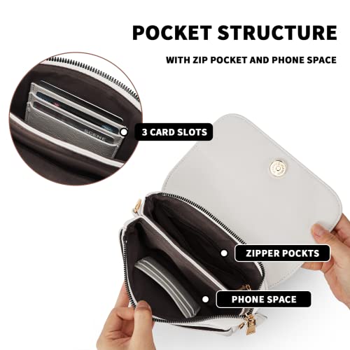 CHOLISS Small Crossbody Bags for Women, Vegan Leather Cell Phone Purse, Mini Travel Purse with Adjustable Strap - Image 4