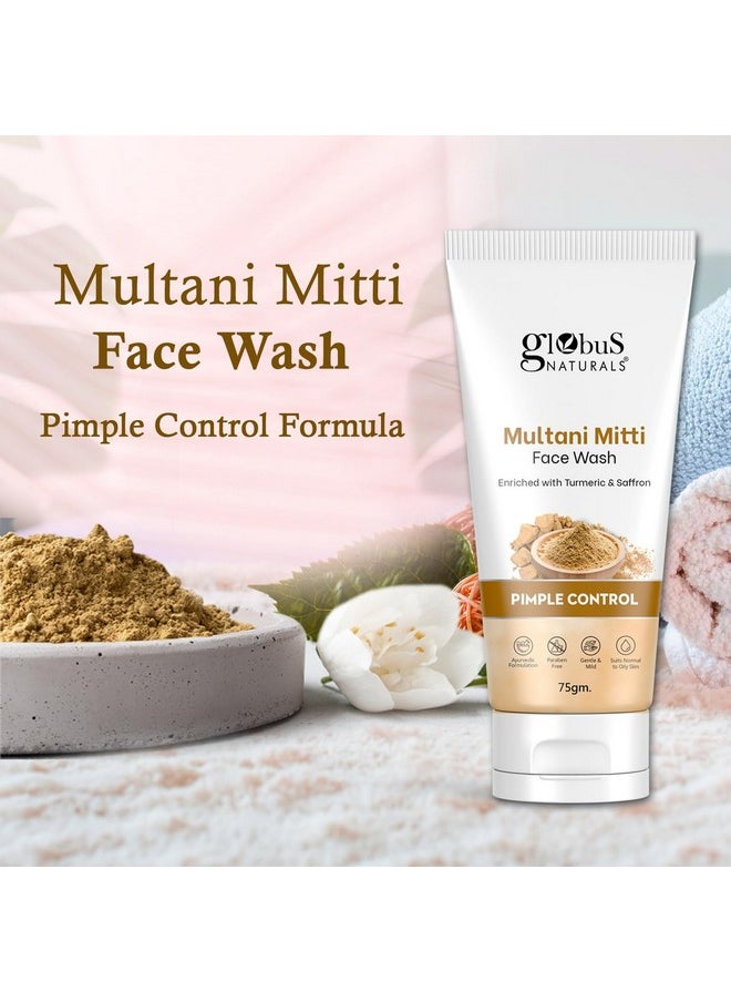 Multani Mitti Face Wash, Enriched With Turmeric & Saffron, For Pimple Control, Suitable For Oily & Acne Prone Skin, 75 Gm - pzsku/ZCFA5F1E69107BDB0776FZ/45/_/1733729874/2ea0b913-031b-4427-9b23-eff4a2c9deb4