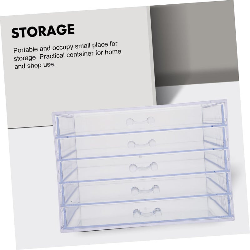 Transparent Nail Tools Storage Box Portable Multi Functional Organizer For Salon - Image 4