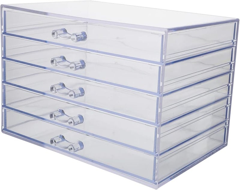 Transparent Nail Tools Storage Box Portable Multi Functional Organizer For Salon - Image 1