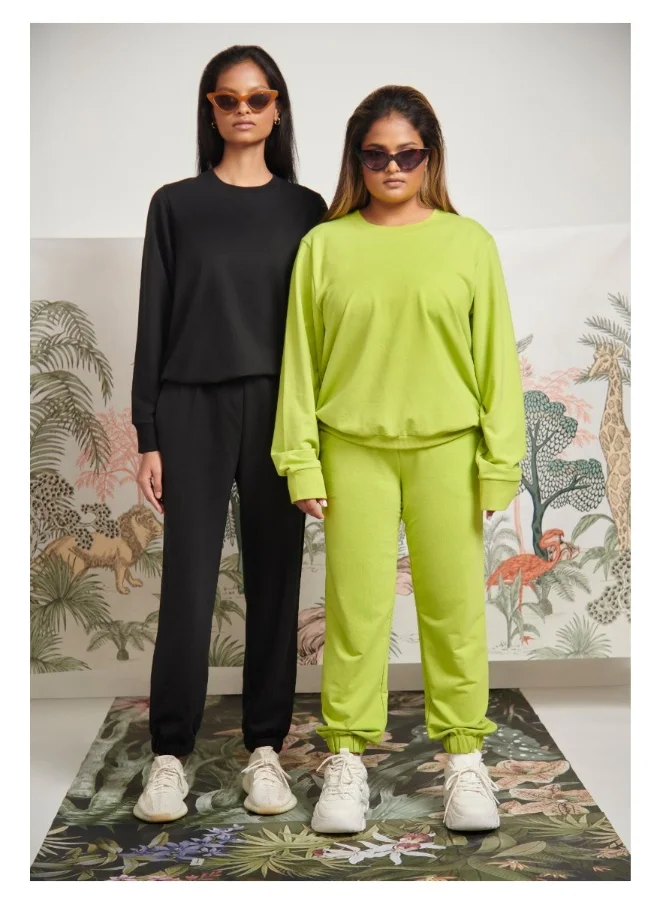 نسيسيرا Bamboo Terry Green Travel Jogger Set