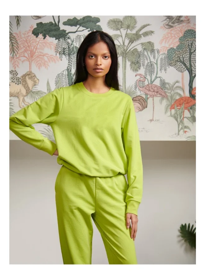 NeceSera Bamboo Terry Green Travel Jogger Set