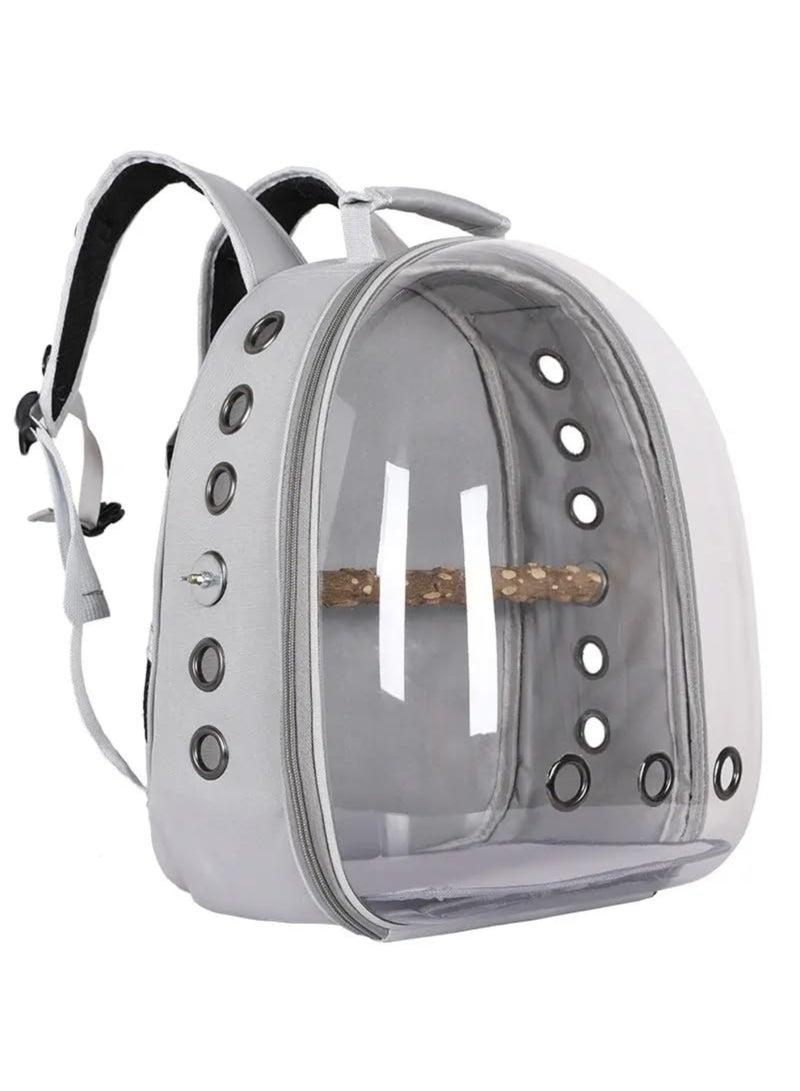 Breathable Pet Bird Transport Bag with Anti-lost Hook and Non-slip Pad - White - Image 2