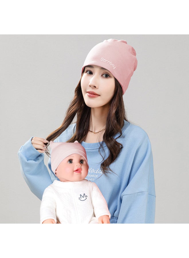 Bornbay Parent-child Hat Maternity Hat All-season Postpartum Cap + Newborn Baby Hat Infant Cap Fetal Hat Pregnancy Hat - Image 3