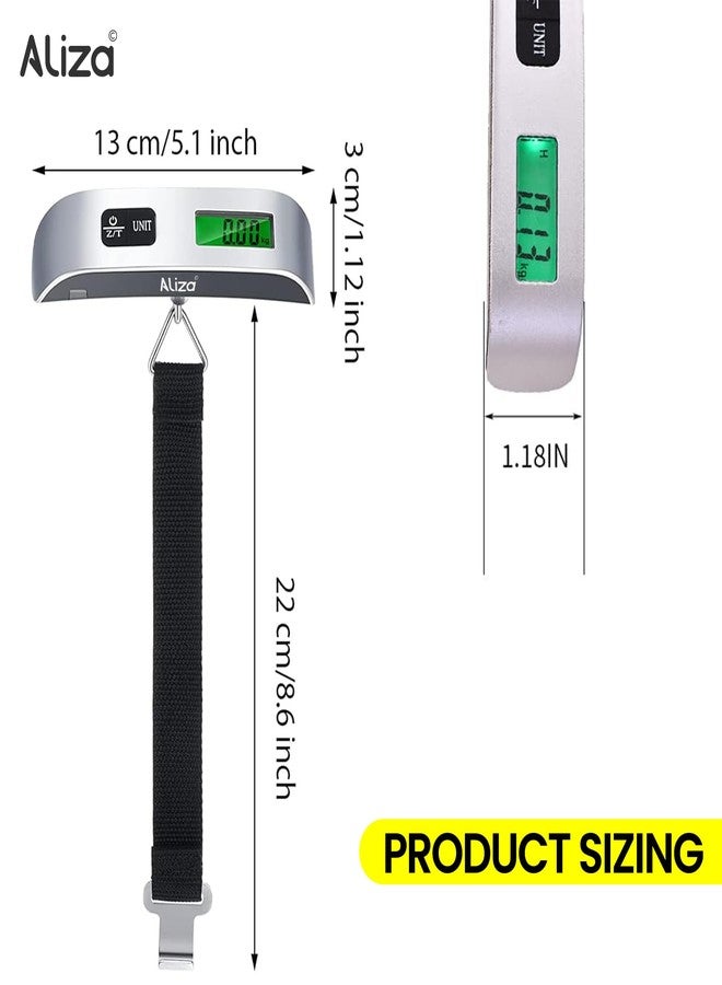 Aliza Luggage Scale with Digital LCD Display - UAE's #1 Portable Digital Luggage Weighing Scale to Measure Upto 50Kg/110b - Ideal Luggage Scale for Frequent Travellers - - Image 3