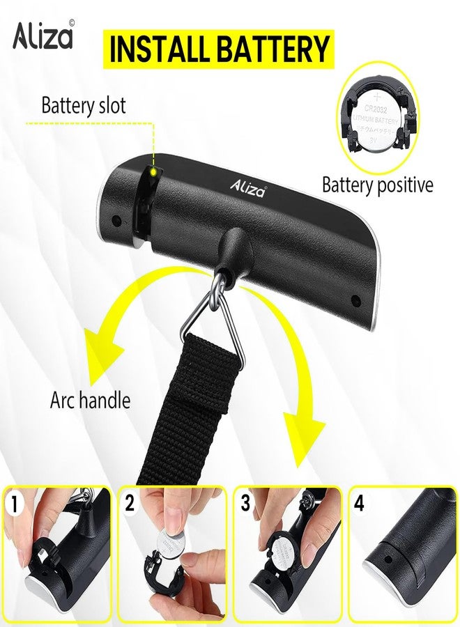 Aliza Luggage Scale with Digital LCD Display - UAE's #1 Portable Digital Luggage Weighing Scale to Measure Upto 50Kg/110b - Ideal Luggage Scale for Frequent Travellers - - Image 5