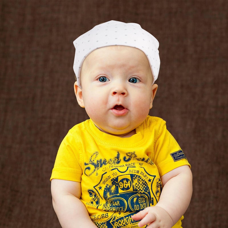 Cotton Summer Sun Protection Hat Soft Lightweight Cap for Boys Outdoor White - Image 5