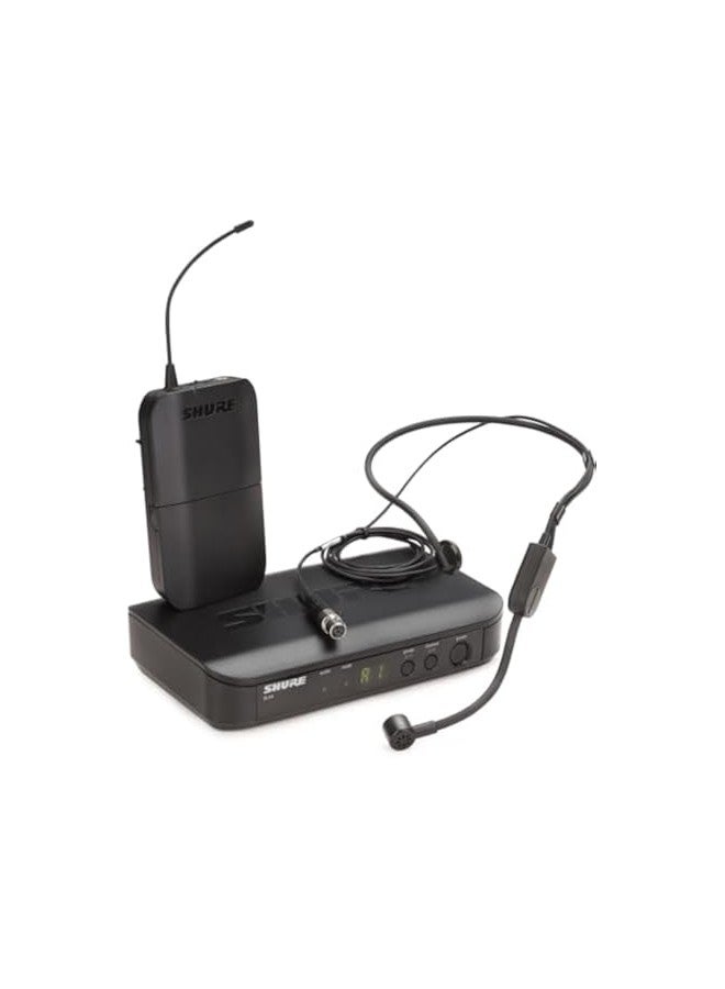 Shure BLX14/P31 Wireless Microphone System - 14-Hour Battery Life, 300 ft Range, UHF | Includes PGA31 Headset Mic, Bodypack Transmitter, Single Channel Receiver | H10 Band (BLX14/P31-H10)