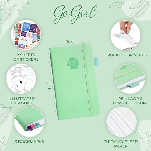 GoGirl Planner and Organizer for Women – Pocket Weekly Planner, Goals Journal & Agenda for Time Management & Productivity. Undated (Mint Green) - Image 2
